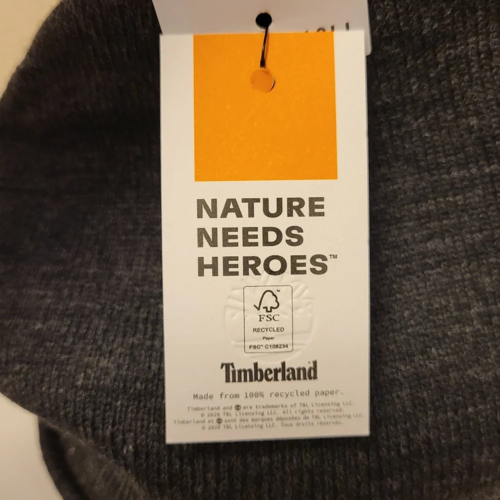 NWT Timberland Gray Knit Beanie